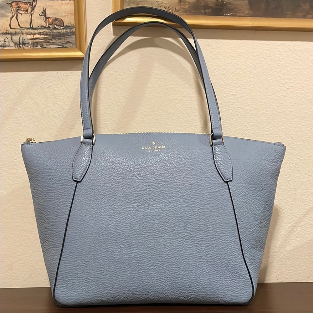 NWT Kate Spade New York Monica Large Tote in Dusty Blue